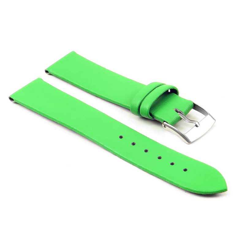 301.11 Womens Thin Leather Watch Strap in Green