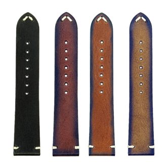 All Color DASSARI Regal ds7 Vintage Leather Strap with Hand Sewn Stitching