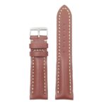 DASSARI Transit brb2.9.22 Smooth Italian Leather Strap rust with white stitching rust with white stitching