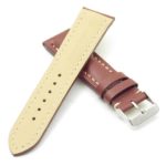 DASSARI Transit brb2.9.22 Smooth Italian Leather Strap rust with white stitching rust with white stitching