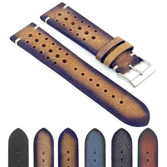 DASSARI Speedster ra2.3 Perforated Vintage Leather Rally Strap i