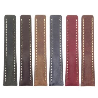 all color DASSARI Venture brc1 Distressed Italian Leather Watch Strap for BREITLING