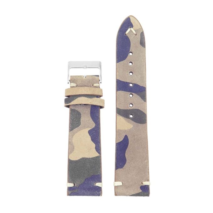 st16.11 Suede Camo Watch Strap in green Moss