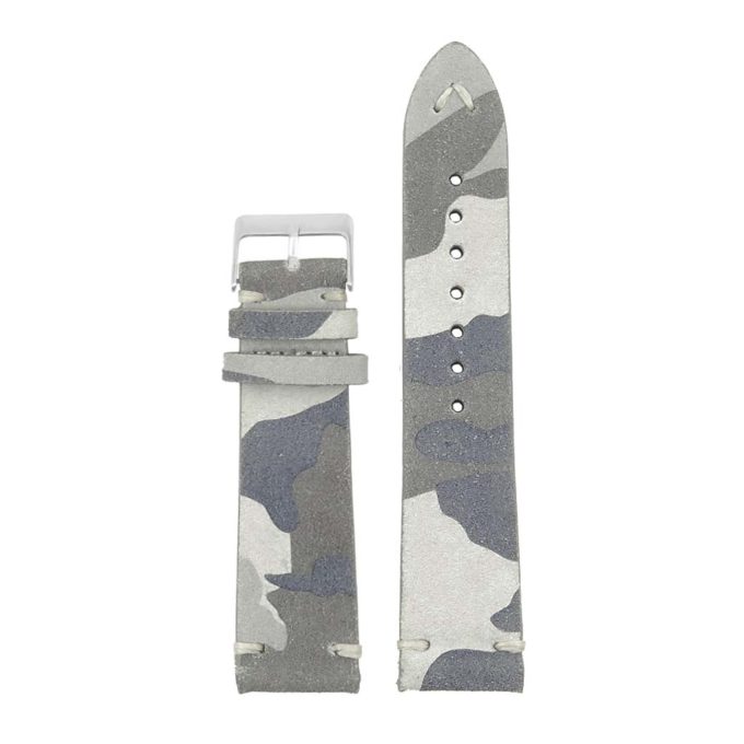 st16.7 Suede Camo Watch Strap in blue camo
