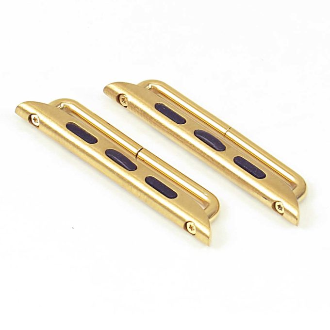 kw1.yg Stainless Steel Tube Band Adapter for Apple Watch in Yellow Gold