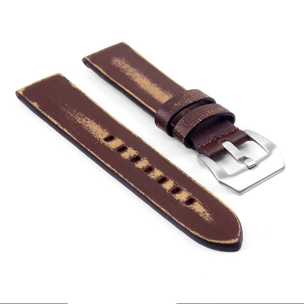 Destroyed Thick Leather Strap | StrapsCo