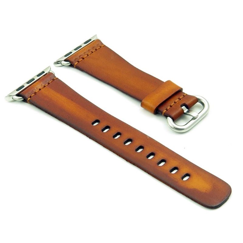 st712.3 Vintage Leather Watch Strap for Apple Watches in Tan