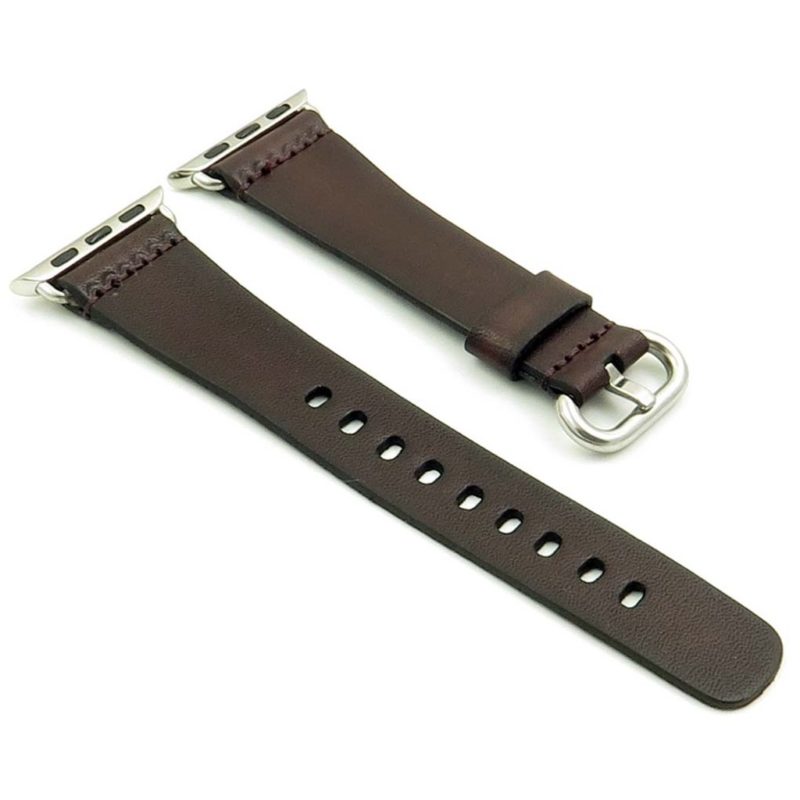 st793.2 Vintage Leather Watch Strap for Apple Watches in Dark Brown