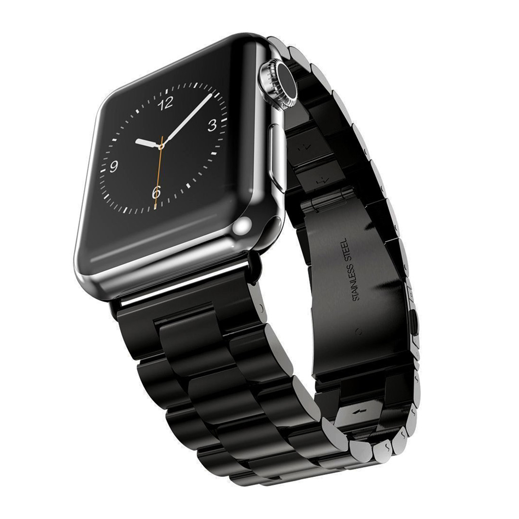 Solid Stainless Steel Band for Apple iWatch | StrapsCo Apple Watch Aluminum With Stainless Steel Band