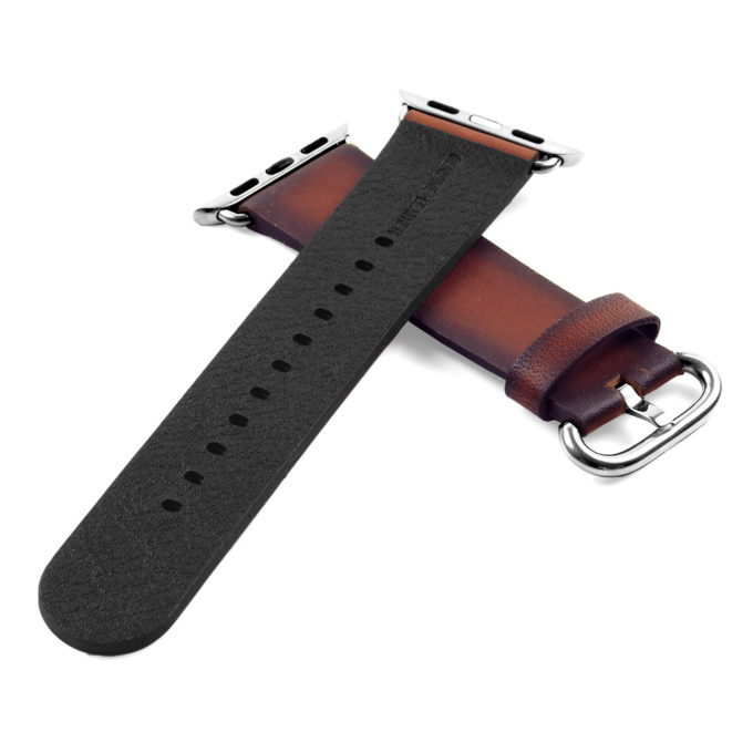 a.l4.2 DASSARI Vintage Leather Strap For Apple in Brown 2