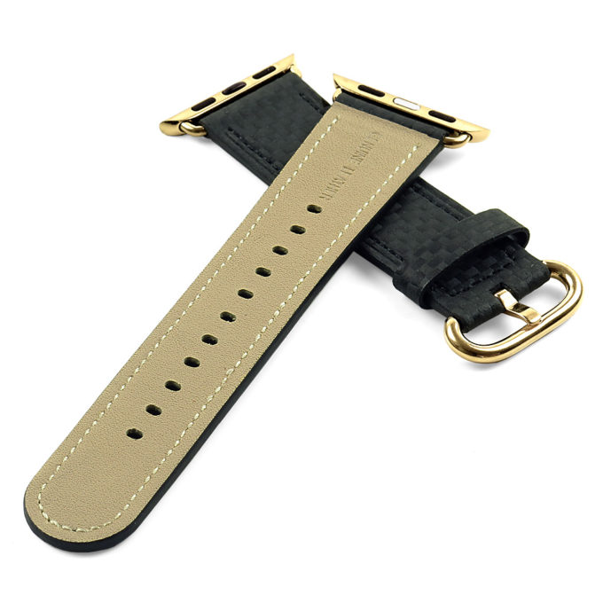 a.l7.1.yg Carbon Fiber Strap for Apple with Rose Gold Buckle 2
