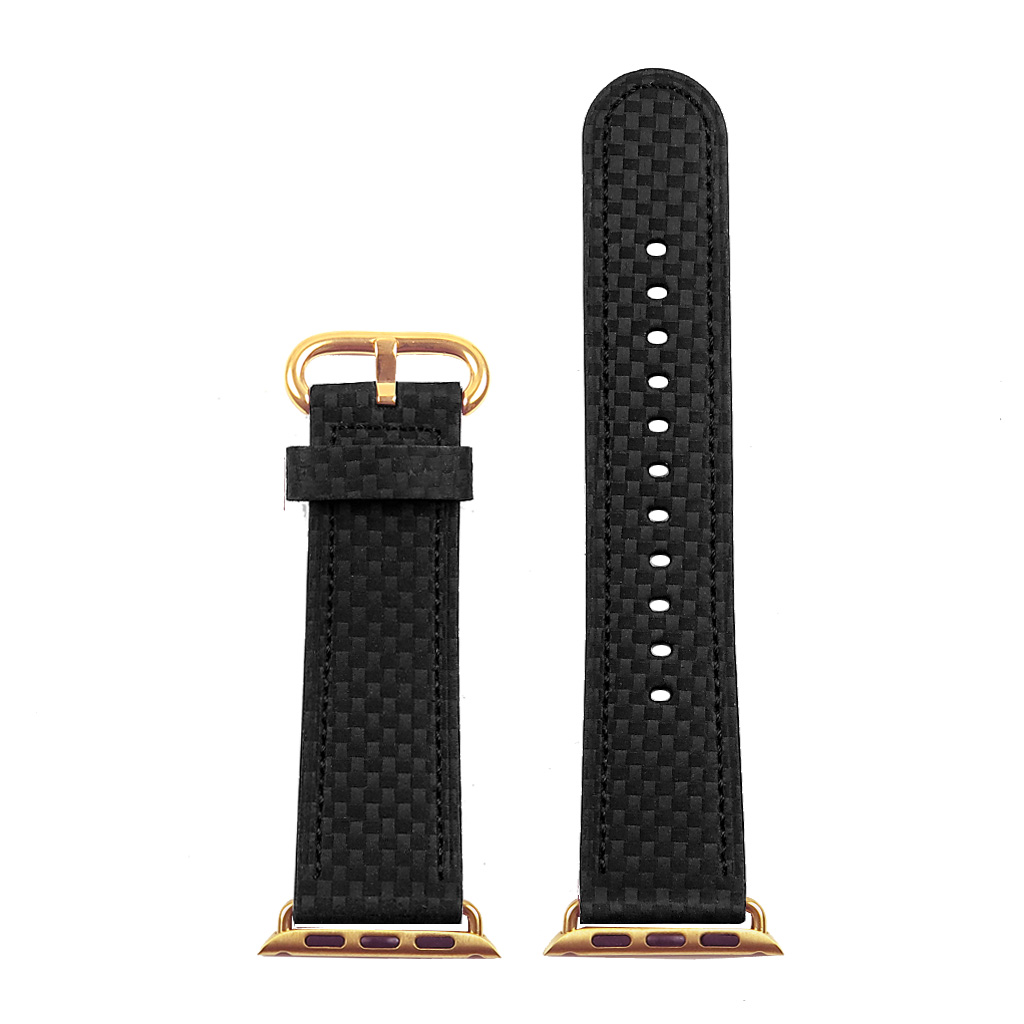a.l7.1.yg Carbon Fiber Strap for Apple with Rose Gold Buckle 3