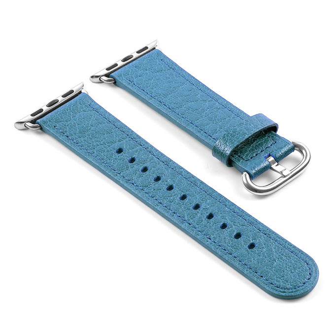 a.l9.5a DASSARI Leather Strap For Apple in Light Blue