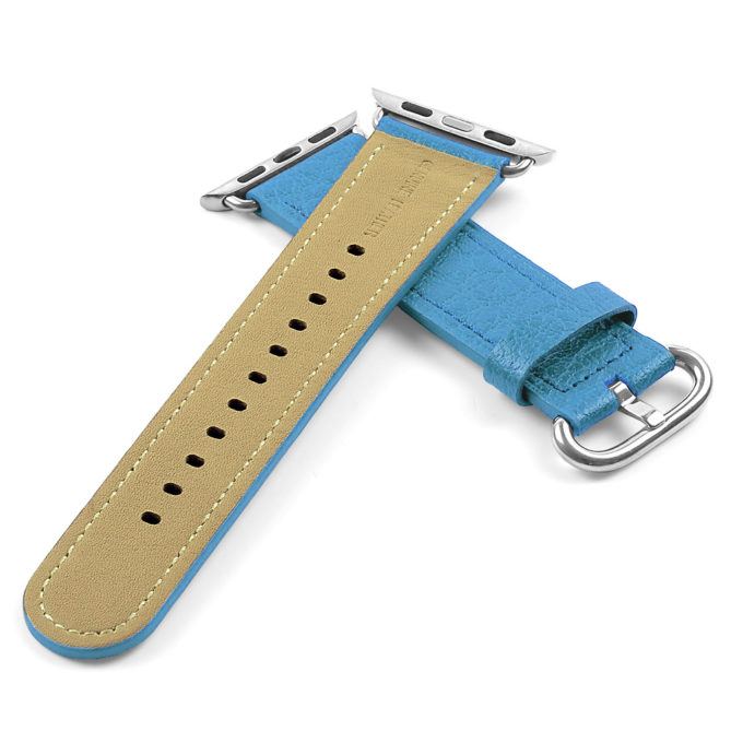 a.l9.5a DASSARI Leather Strap For Apple in Light Blue 2