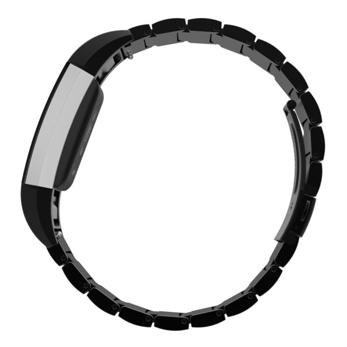 fb.m26.mbCharge 2 Stainless Steel Band Flat Rectanglar Link in Black 2