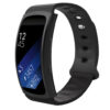 S.r5.1 Silicone Sport Strap For Samsung Gear Fit 2 SM R360 In Black