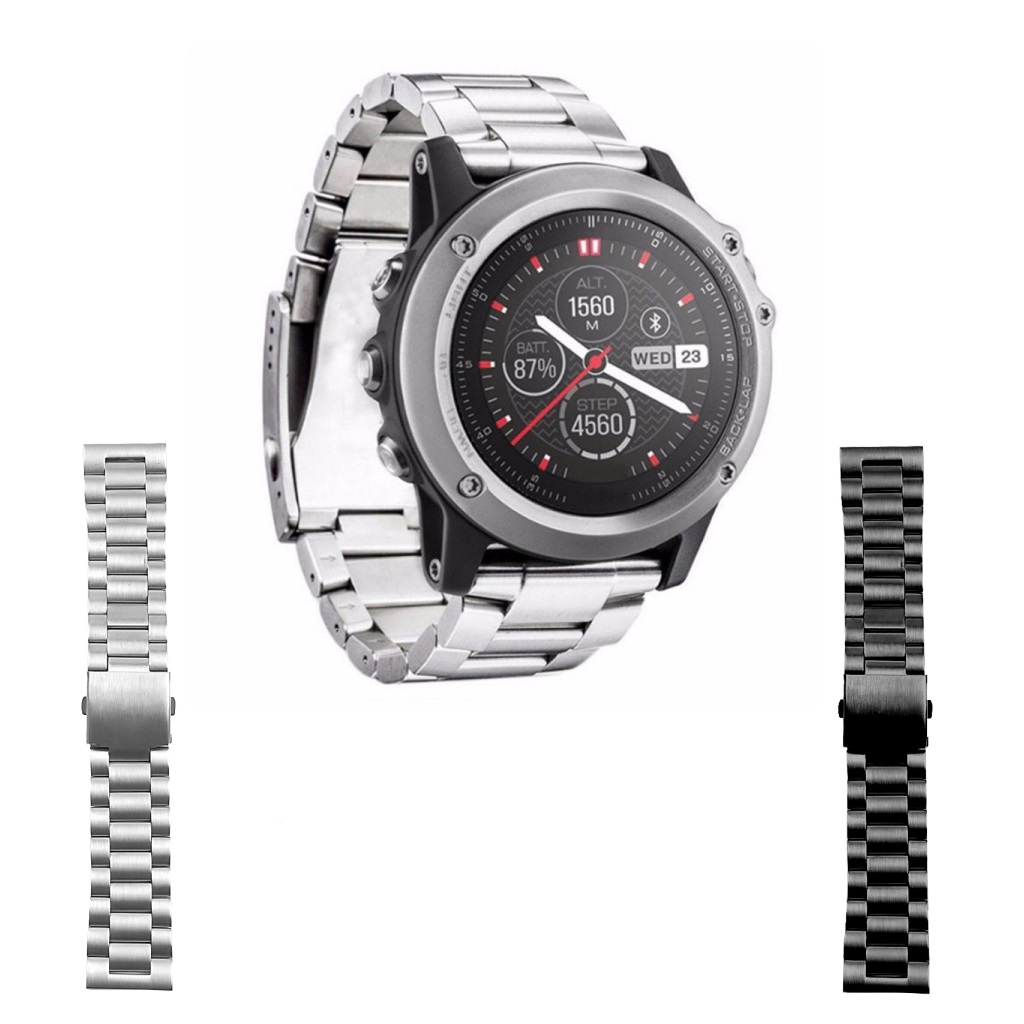 garmin metal watch bands