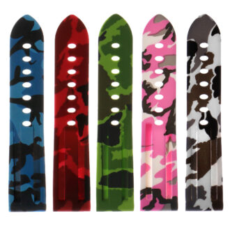 Heavy Duty Camo Rubber Watch Band | StrapsCo