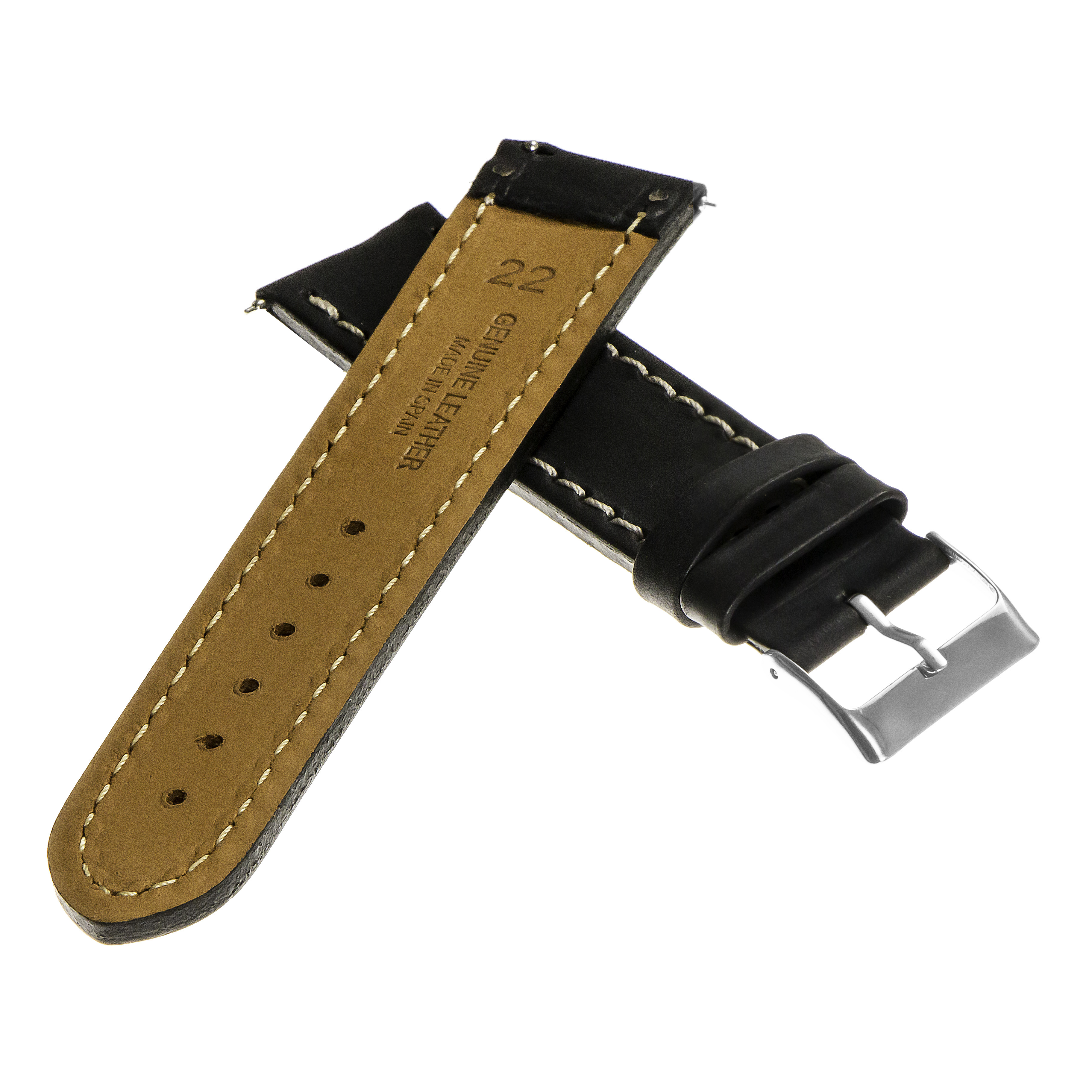 StrapsCo Quick Release Vintage Top Grain Leather Watch Band Strap Made ...