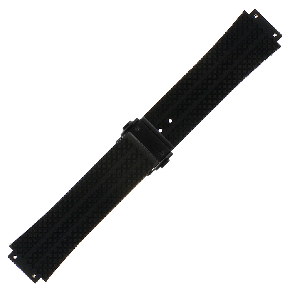 StrapsCo Silicone Rubber Watch Band Strap Hublot Big Bang w/Matte Black