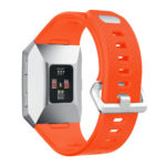 FIXfb.r18.12 Fitbit Ionic Silicone Rubber Sports Strap In Orange 2