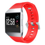 FIXfb.r18.6 Fitbit Ionic Silicone Rubber Sports Strap In Red