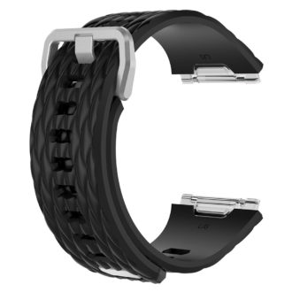 Fb.r20.1 Silicone Rubber Strap For Fitbit Ionic In Black