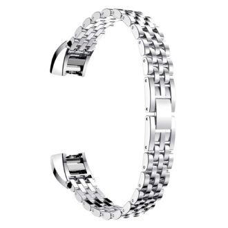 Fb.m46.ss Replacement Bracelet Metal Band Strap For Fitbit Alta & HR In Silver