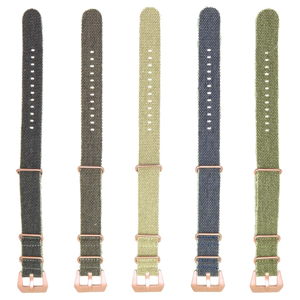 nato strap with gold hardware