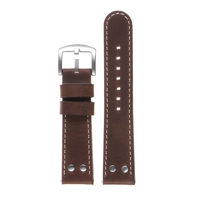 Ds14.2 DASSARI Vintage Leather Watch Strap In Brown 3