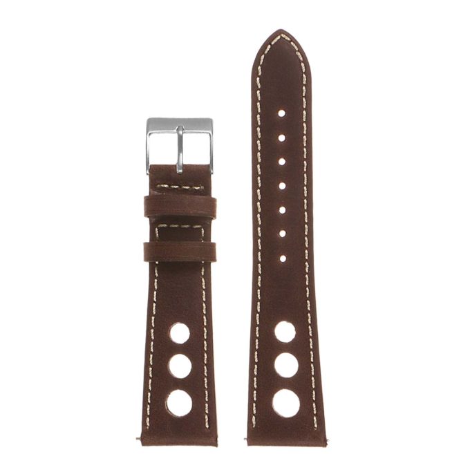 Ra4.2 Vintatge Leather Rally Watch Strap In Brown 3