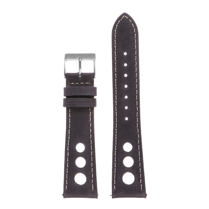 Ra4.5 Vintatge Leather Rally Watch Strap In Blue 3