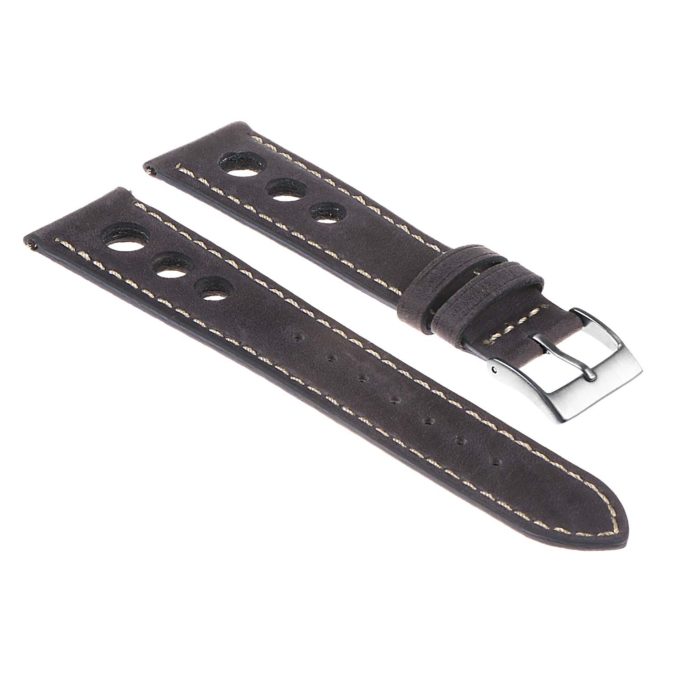 Ra4.5 Vintatge Leather Rally Watch Strap In Blue
