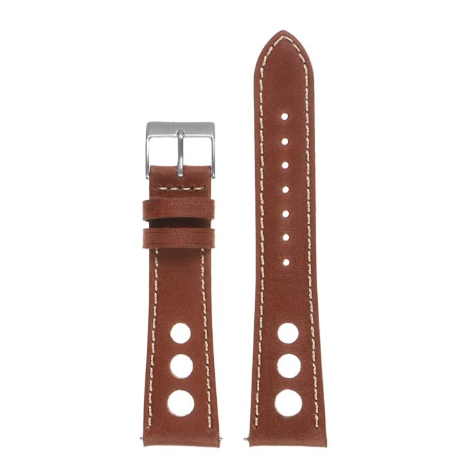 Ra4.8 Vintatge Leather Rally Watch Strap In Rust 3
