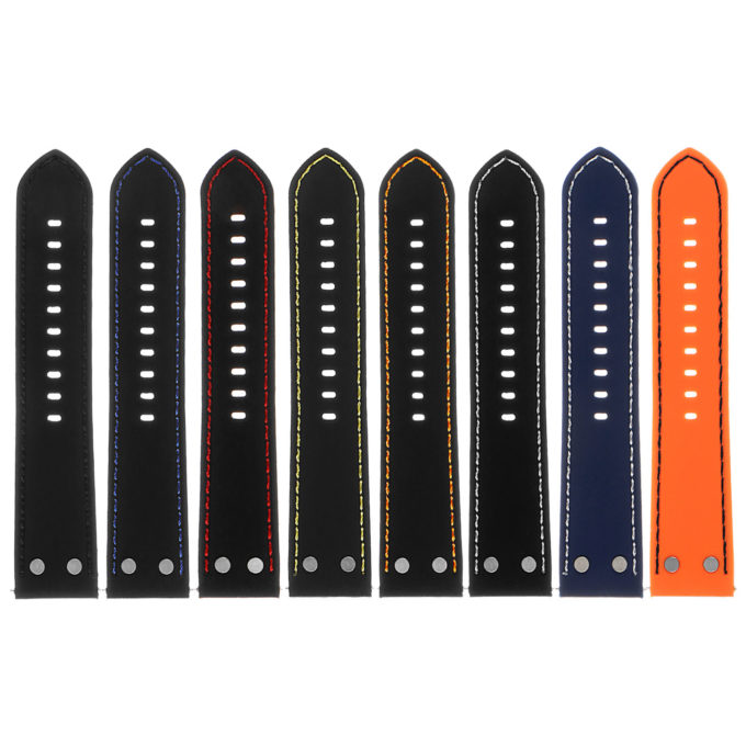 Pu10 All Color Silicone Strap With Rivets