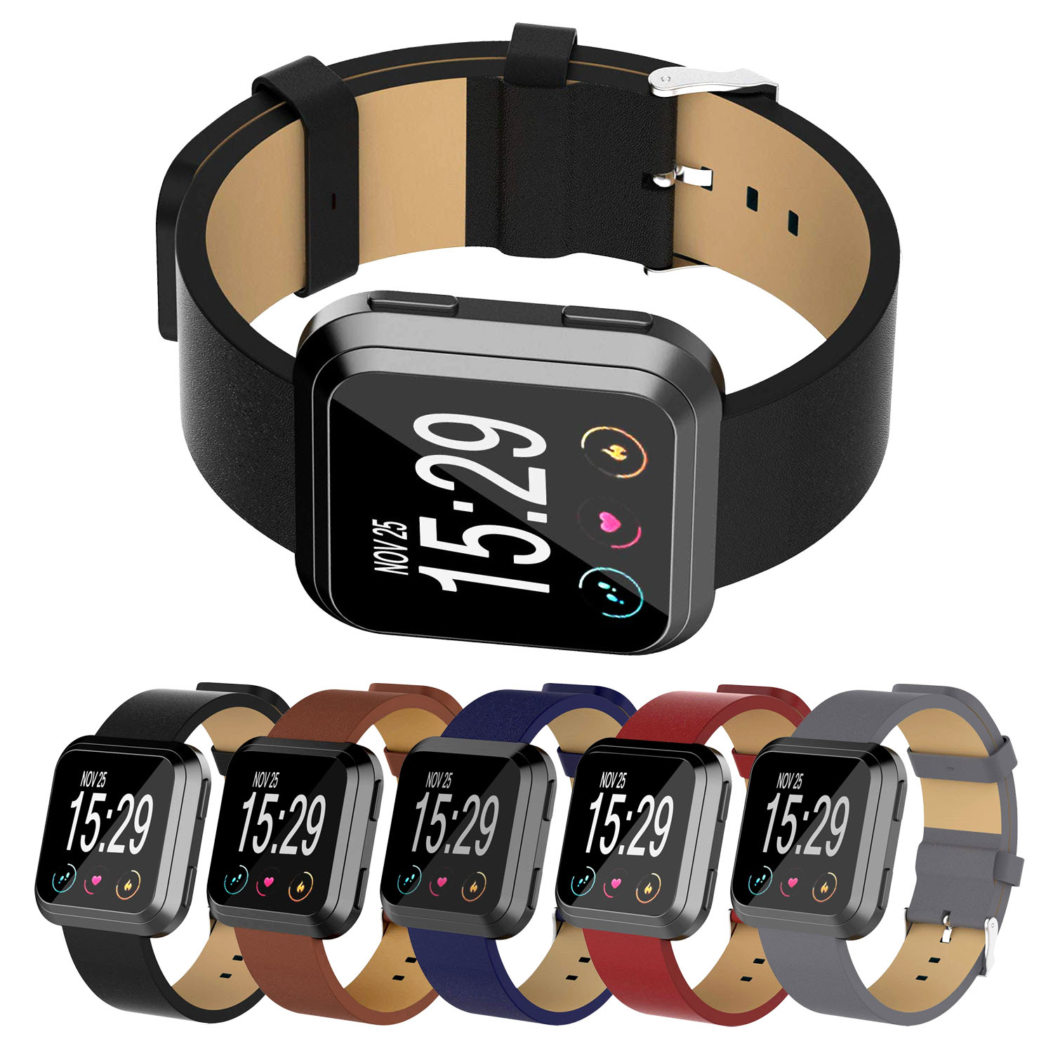 Fitbit Versa & Versa 2 Leather Bands StrapsCo