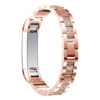 Fb.m59.rg.22 Back Fitbit Alta Stainless Bangle Bracelet W White Rhinestone In Rose Gold