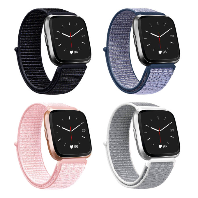 Fb.ny4 All Color Nylon Strap Fits Fitbit Versa