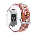 Fb.r29.k Back Paisley Pattern Rubber Strap Fits Fitbit Ionic
