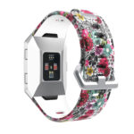Fb.r29.m Back Paisley Pattern Rubber Strap Fits Fitbit Ionic
