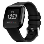 Fr.r31.1 Front Silicone Strap Fits Fitbit Versa In Black