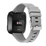Fr.r31.7 Back Silicone Strap Fits Fitbit Versa In Grey