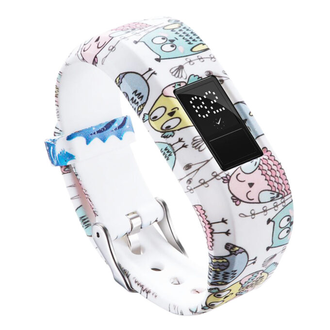 G.r23.a Patterned Silicone Braclet For Garmin Vivofit 3 Cartoon Owls