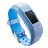 G.r23.b Patterned Silicone Braclet For Garmin Vivofit 3 Blue Swirls