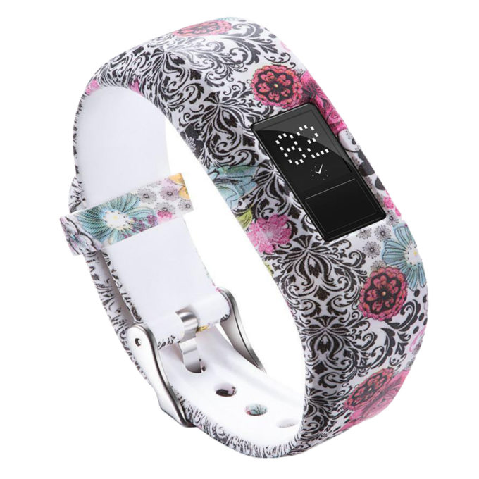 G.r23.o Patterned Silicone Braclet For Garmin Vivofit 3 Floral Paisley