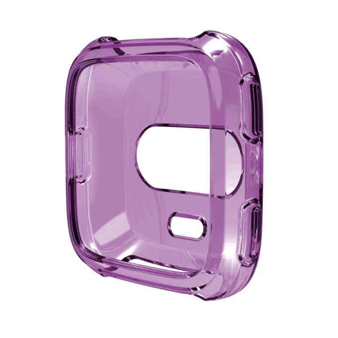 Fb.pc6.18 Front Silicone Shock Proof Case Fits Fitbit Versa In Purple 2