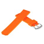 Pu16.12 Back Silicone Rubber Strap In Orange
