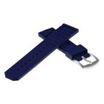 Pu16.5 Back Silicone Rubber Strap In Dark Blue