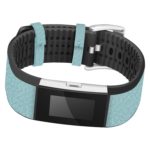 Fb.r26.11 Front Leather Strap Fits Fibit Charge 2 In Turquoise