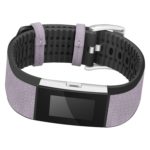 Fb.r26.18 Front Leather Strap Fits Fibit Charge 2 In Purple